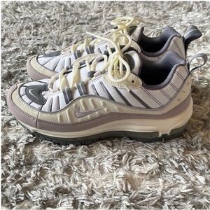 Nike Women's Athletic Shoes - Cream, Gray, lilac